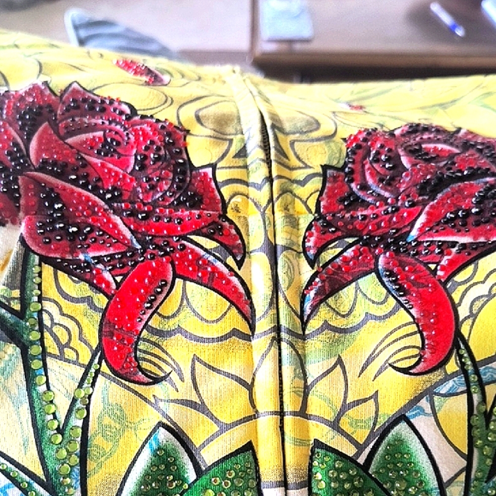 Christian Audigier Multicolor Floral Hoodie Jacket - Picture 12 of 12